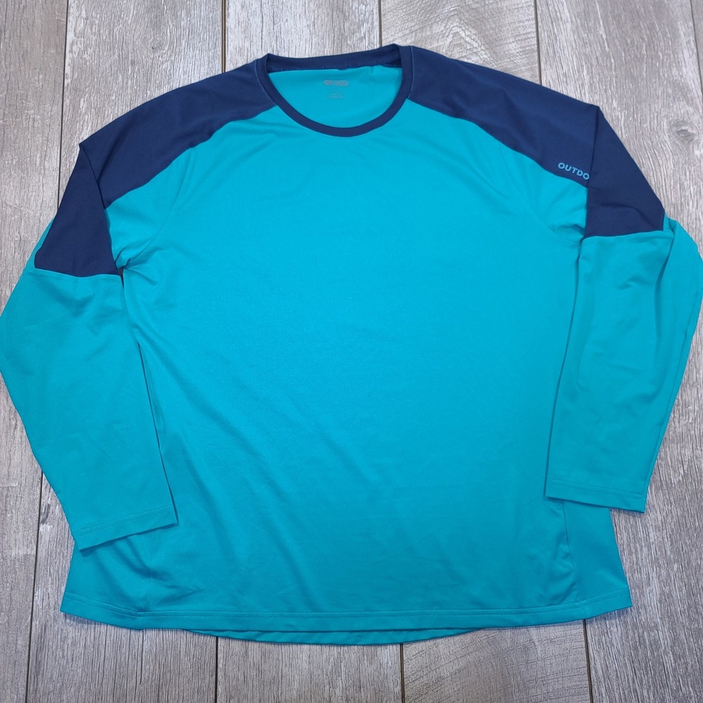 Outdoor Research Freewheel Jersey Womens XXL Teal Blue Long Sleeve MTB Athletic